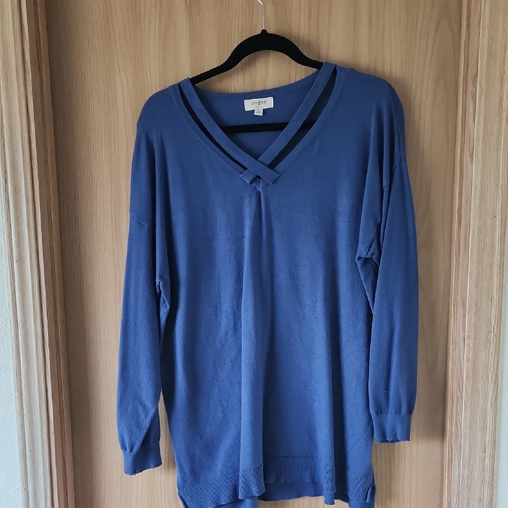 Umgee Blue Knit Top